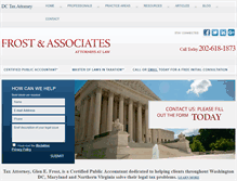 Tablet Screenshot of districtofcolumbiataxattorney.com